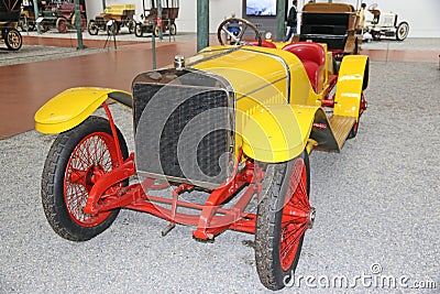 Vintage yellow car Editorial Stock Photo