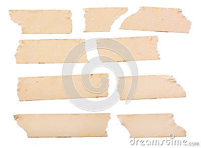 Vintage yellow paper tape Stock Photo