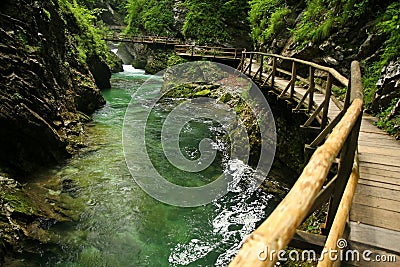 Vintgar Gorge Stock Photo