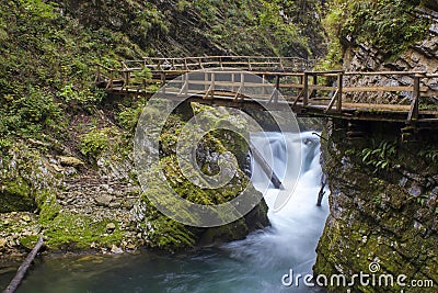Vintgar gorge, Slovenia Stock Photo