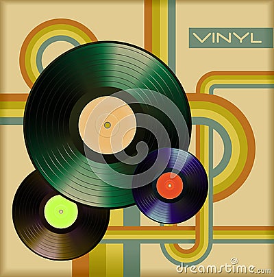 Vinyl cover Vector Illustration