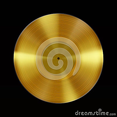 Vinyl gold vector Vector Illustration