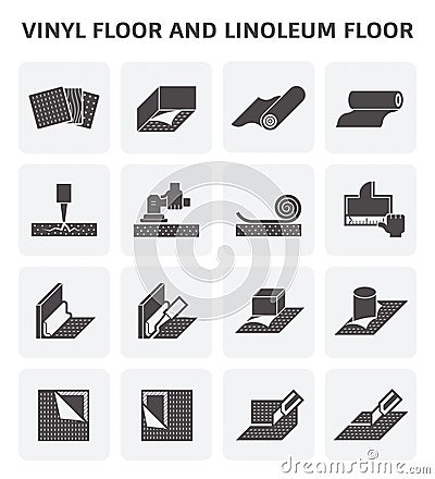 Vinyl linoleum floor Vector Illustration