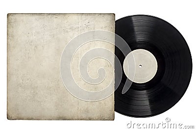 Vinyl Long Play Record Stock Photo