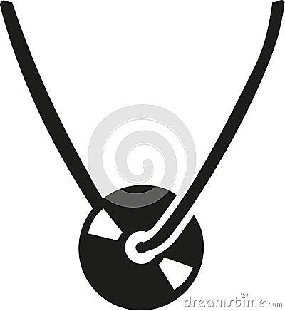 Vinyl necklace vector Vector Illustration