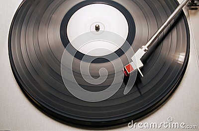 Vinyl player Stock Photo