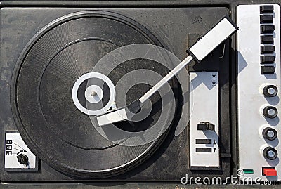 Vinyl player Stock Photo