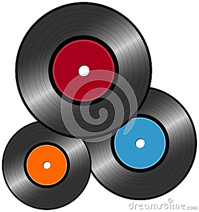 Vinyl Record Stock Photo