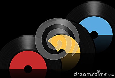 Vinyl record Stock Photo