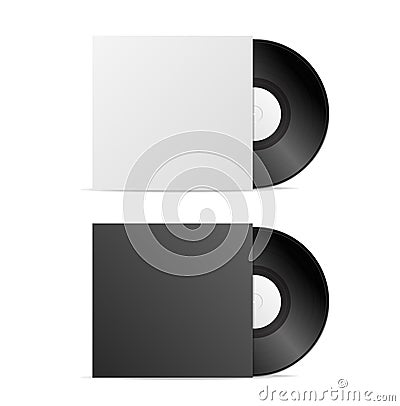 Vinyl Record Blank. Vector Vector Illustration