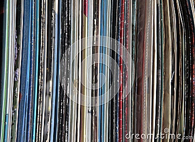 Vinyl records Stock Photo