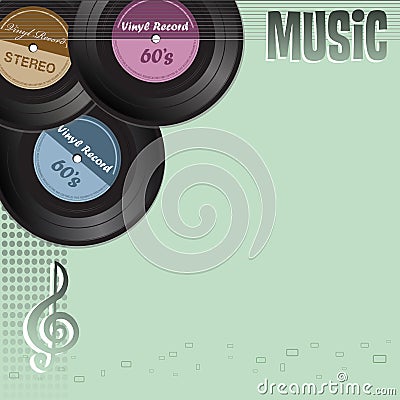 Vinyl records Vector Illustration