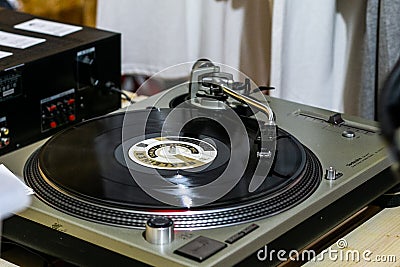 Vinyl records music store Editorial Stock Photo