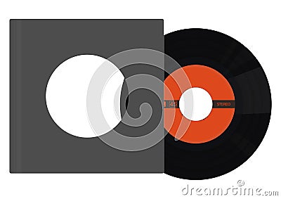 Vinyl single Vector Illustration