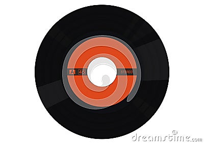 Vinyl single Vector Illustration