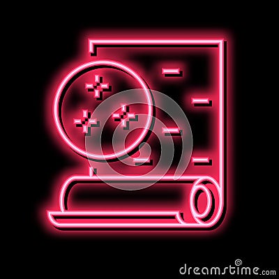 vinyl wallpaper neon glow icon illustration Vector Illustration