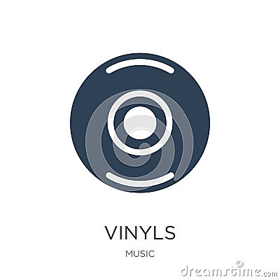 vinyls icon in trendy design style. vinyls icon isolated on white background. vinyls vector icon simple and modern flat symbol for Vector Illustration