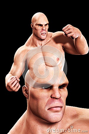 A Violent Mind Stock Photo