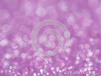 Violet abstract glitter background with bokeh. lights blurry soft pink for the romance background, light bokeh holiday party backg Stock Photo