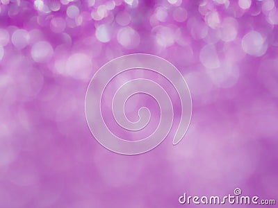 Violet abstract glitter background with bokeh. lights blurry soft pink for the romance background, light bokeh holiday party backg Stock Photo