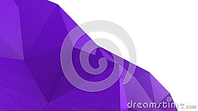 Violet abstract modern crystal background. Polygon, Line, Triangle pattern shape for wallpaper. Illustration low poly, polygonal Stock Photo