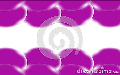 Violet abstract shiny beautiful and convex smooth volumetric simple balls, bubbles, circles with glare of light located on top and Cartoon Illustration