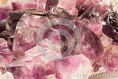 Violet Amethyst Crystals Stock Photo