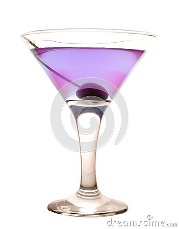 Violet cold cocktail Stock Photo