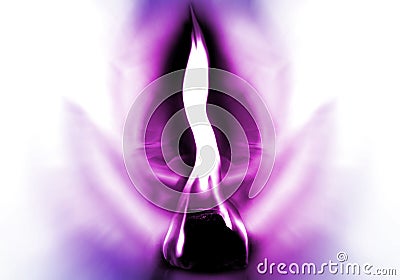 The Violet Flame of Saint Germain - Divine Energy - Transformation Stock Photo