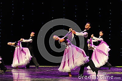 The violet-Israeli folk dance-the Austria's world Dance Editorial Stock Photo