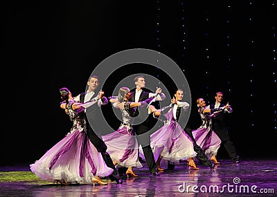 The violet-Israeli folk dance-the Austria's world Dance Editorial Stock Photo