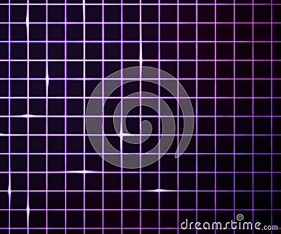 Violet Laser Light Grid Background Stock Photo