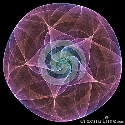 Violet mandala Stock Photo