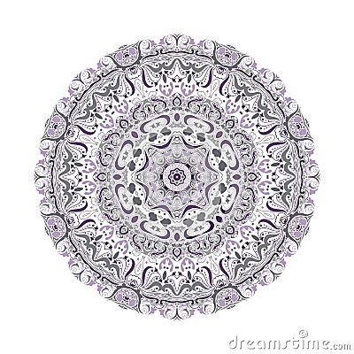 Violet mandala Vector Illustration