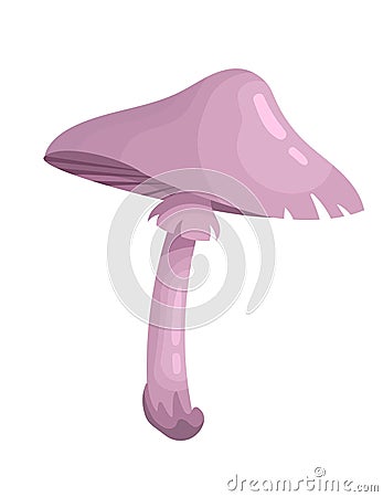 Violet mushrooms icon Vector Illustration