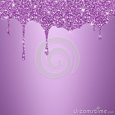 Violet purple background dripping glitter texture Stock Photo