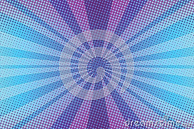 Violet rays pop art background Vector Illustration