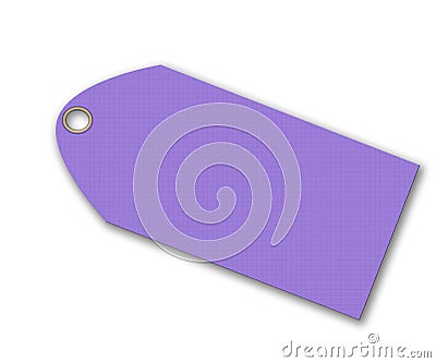 Violet tag Stock Photo