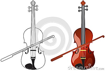 Violin Vector Illustration