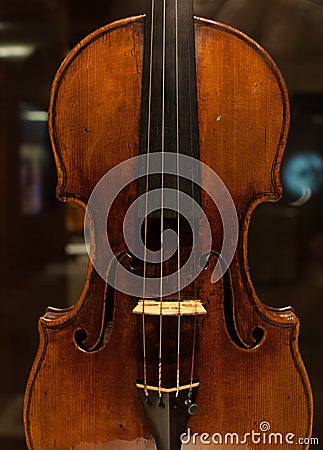 Violin, Antonio Stradivary, Cremona, Italy, 1736 Editorial Stock Photo
