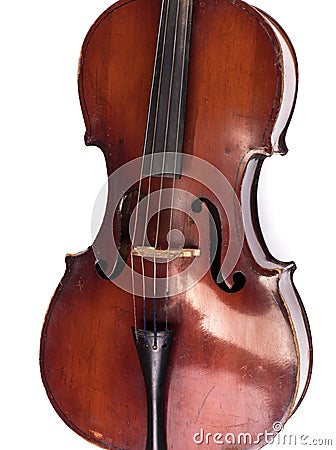 violin on white isolated background Stock Photo