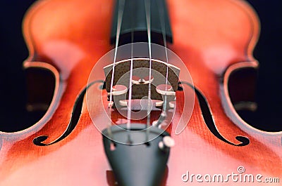 Violin close up Stock Photo