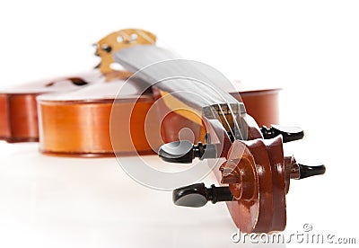 Violin close up Stock Photo