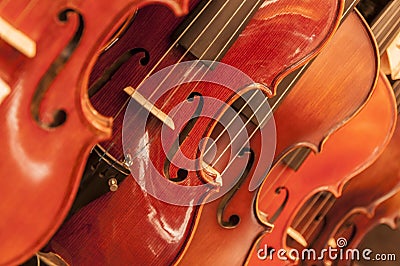 Detail from violin Stock Photo