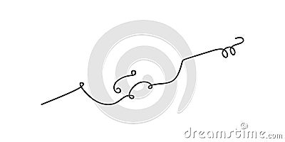 Violin continuous one line drawing minimalism design on white background Vector Illustration