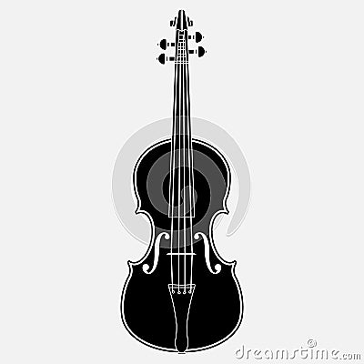 Violin Icon Vector Illustration