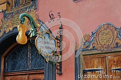 Violin Museum in Mittenwald, Germany Editorial Stock Photo