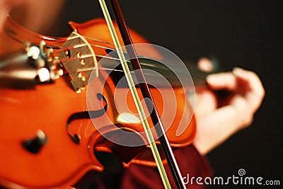 Violin Music Defined Stock Photo