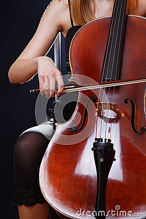 Violin Violoncello Stock Photo