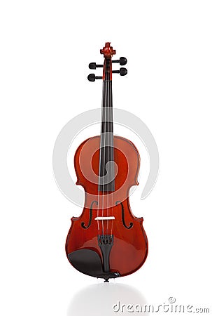 Violin on White Stock Photo